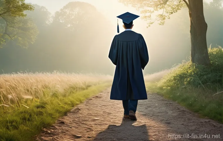 금융상품 포트폴리오 구성 - **A Clear Financial Compass:**
    "A young adult, perhaps in their late teens or early twenties, st...