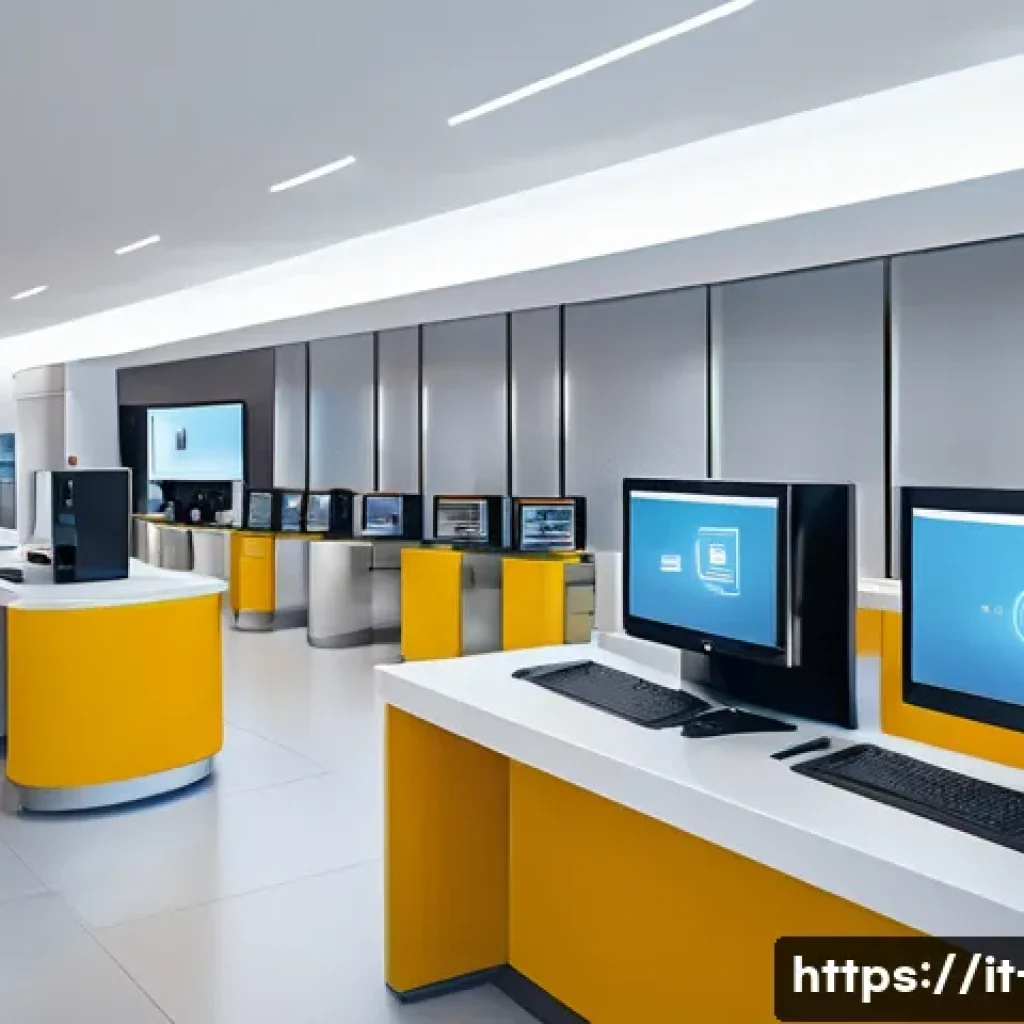 저축은행과 시중은행 비교 - A modern Italian traditional bank interior with advanced digital banking platforms visible on sleek ...