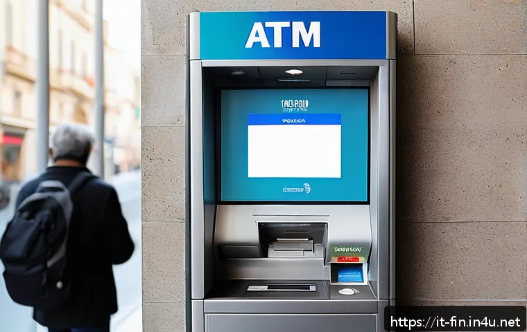 외화 ATM 사용법 - A well-lit ATM inside a modern Italian bank branch, located in a busy urban setting during daytime. ...