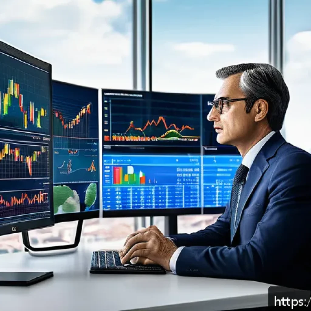 환율의 역사와 경제적 의미 - A detailed and realistic digital illustration of a financial consultant in a modern Italian office, ...